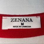 Zenana Outfitters Striped Short Sleeve Top Medium Photo 1