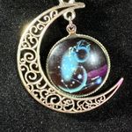 Crescent Celestial Moon Necklace Photo 5