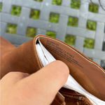 BP Lance Block Heel Bootie In Cognac Oiled Leather by size 8 Photo 6