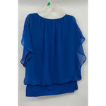 JM Collection  Womens‎ Top Color Blue Size Petite Medium NWT (A127) Photo 1