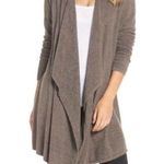 Barefoot Dreams Bamboo Chic Lite Open Front Waterfall Cardigan Taupe Size S/M Photo 0