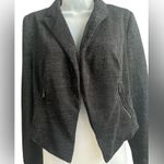 Vivienne Tam  Ladies Black Shimmery Glitter Cropped Blazer Size Medium Photo 1