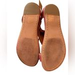 Bed Stu  Soto Red Lux Flat Cutouts Rivets Leather Sandals Size 7 NWT Photo 7