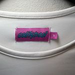 Edikted  Long Sleeve Shirt Top White Ivory Round Neck Stretch Soft Women's Medium Photo 2