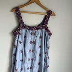 Sundance  Blue Boho Wandering Soul Embroidered Midi Sleeveless Dress MP Photo 6
