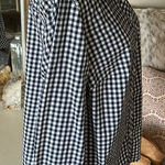 Talbots  plus black white Gingham Print Button 100% cotton Down Shirt XL …​​ Photo 0