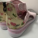 JBU Sport Nanette Wedge Ankle Sandal Pink Floral Mesh Summer Comfort Casual 9.5M Size 9.5 Photo 3