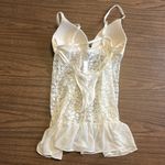 Linea Donatella NEW  Small White Blue Teddy W/ Thong NWT Lace Chemise Photo 2