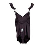 Free People NWT Sleepwear Bodysuit Womens L Purple Ribbed Lace Ruffle Coquette Photo 3