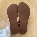 Soludos  - Woven Straw Double Strap Sandals in Brown & Beige Photo 3