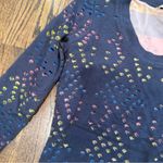 Etcetera Anthropologie Fun knit  Laser Cut Sweater Multicolor Size  XS 1618 Photo 2