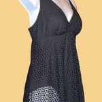 Croft & Barrow  new black lace style flyaway front swimsuit! Photo 5
