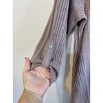 AGB Dress Blush Ribbed Knit 1x Roll Sleeves Necklace Lagenlook Minimal Comfort Photo 2