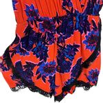 Lovers + Friends Can't Let Go Sleeveless Romper in Red Floral Print Size XS Photo 5