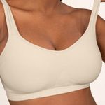 TrueKind Daily Comfort Wirefree Shaper Bra Chai Size L Seamless Comfort Tan Size L Photo 0