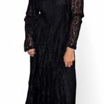 Black lace long sleeve dress with built in cardigan #goth #whimsygoth #formal Size M Photo 1