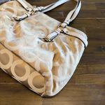 Coach Vintage Madison OP Art CC Logo Tote Shoulder Tan Signature Canvas Y2K Bag Photo 3