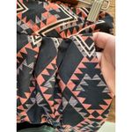 Charlotte Russe  Womens Geometric Print Jogger Pants Black Coral Size L Photo 1