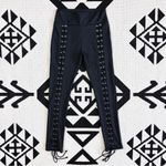 KILLSTAR  Viper Lace Up Faux Leather Leggings Black Small Photo 2