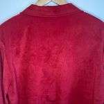 Dress Barn Vintage red suede button up long sleeve Photo 7
