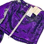 House Of CB Katya Sequin Mini Skirt, Purple, XS Photo 13