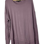 Boutique  JOH Light Purple Crewneck Tunic Length Long Sleeve Top L Photo 0