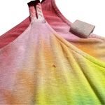 Free People Asymmetrical Hand Crafted Spiral Tie Dye Sleeveless Tank Top Medium Photo 5