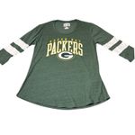 NFL NEW Womens Green Bay Packers  Football Green 3/4 Sleeve‎ T-Shirt Top Small Photo 1
