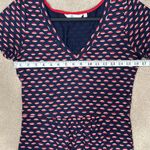 Boden Penelope Lip Novelty Print Shortsleeve Dress Modal Cotton Summer Women 4R Size 4 Photo 3