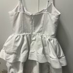 NBD Revolve White Tiered Mini Ruffle Dress Photo 4