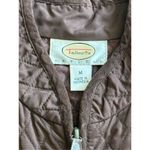Talbots B43 --  thin quilted brown vest size medium petite Photo 2