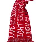 New York Red Bulls Soccer Scarf Red Polyester With Fringe 60" Fans & Sports Love Photo 2