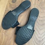 Birdies NWOB Sparrow Genuine Calf Hair Slide Sandal Black 9.5 Photo 4