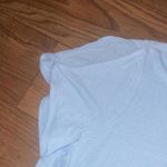 J.Jill Blue Linen Cold Shoulder Short Sleeve Stretch Blouse Top Casual Size 2X Photo 2