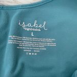 Ingrid & Isabel Maternity Teal Short Scoop Tank Active Unitard Size Large Blue Photo 3