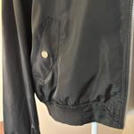 Active USA Classic Black Bomber Jacket Size L Photo 5