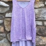 Eddie Bauer  2-piece pajama sleepwear set lavender purple size large Photo 7
