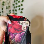 Sweet Storm  Strapless Floral Dress - Black and Red Photo 4