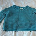 Ann Taylor Teal Women's crop Sweater Photo 0