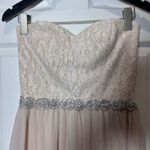 Speechless  Strapless Lace Beaded Empire Waist Chiffon Prom Dress Gown Size 11 Photo 2