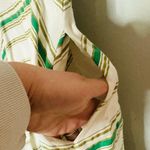 Hutch White Green Striped Marissa Full Skirt Sweetheart Neckline Dress Size 8 Photo 9