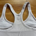 Lululemon Pale Pink Ribbed Sports Bra/Tank Photo 3