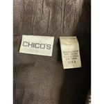 Chico's ‎ Jacket Women's Size 2/M Brown Iridescent Shimmer Sophisticate Crinkle Photo 1