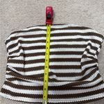 Brown and White Striped Crochet Set! Size M Photo 6