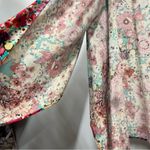 Umgee S/M cottagecore Floral Boho Kimono Beach Swim Cover-Up FLAWED oversized Photo 7