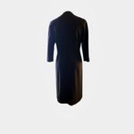 Rene Lezard Virgin Wool Dress w/ Detachable Sleeves Black Size 8 Photo 2