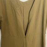 Everlane Green Triacetate Wide Leg Jumpsuit Size 8 *missing belt Photo 3