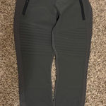 Athleta Highlands Hybrid Moto Tight 2 Gray Ankle Length Zipper Hem and Pockets Photo 0
