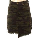 Sanctuary  Women Camo Khaki Skirt Sz. 25 EUC Mini Tattered Dreamer Skirt Photo 0