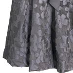 Gracia Skirt Black Large Circle Floral Ribbon Belt L New Photo 5